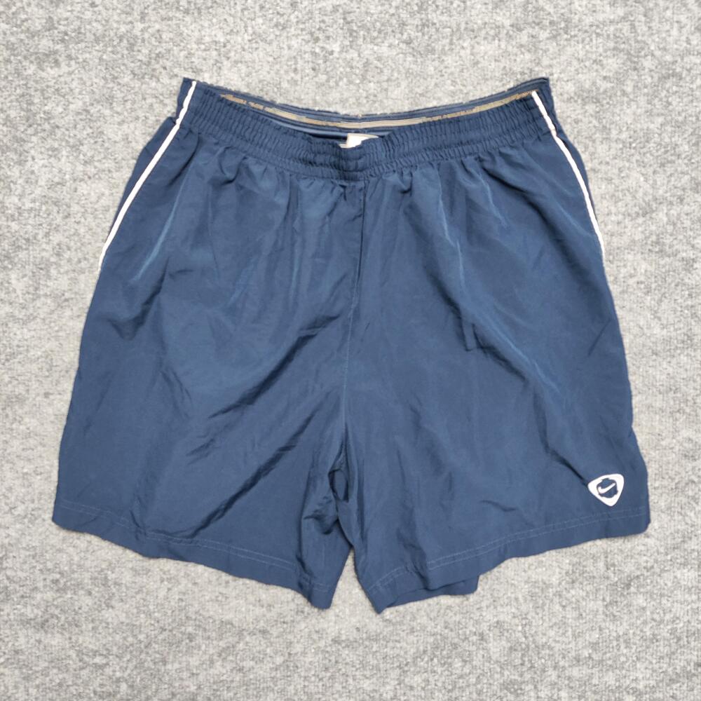 Nike Shorts Mens Large Blue Running Athletic Elastic Waist Pockets 148783-455